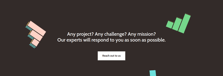 Any Project? Any Challenge? Any Mission? section from Spaag