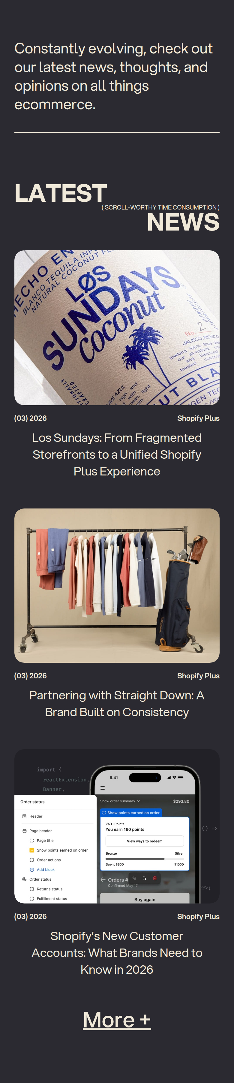 Latest News section from PIVOT, on a phone