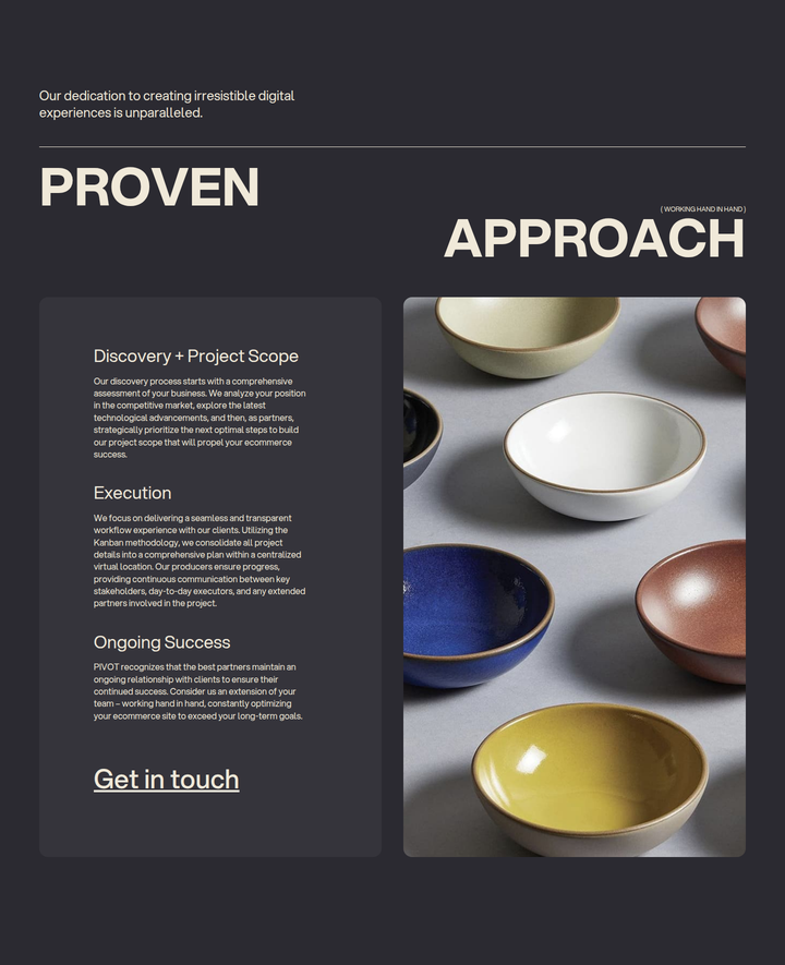 Proven Approach section from PIVOT