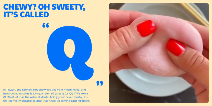Chewy? Oh Sweety, It's Called Q section from Sweety Ice Cream