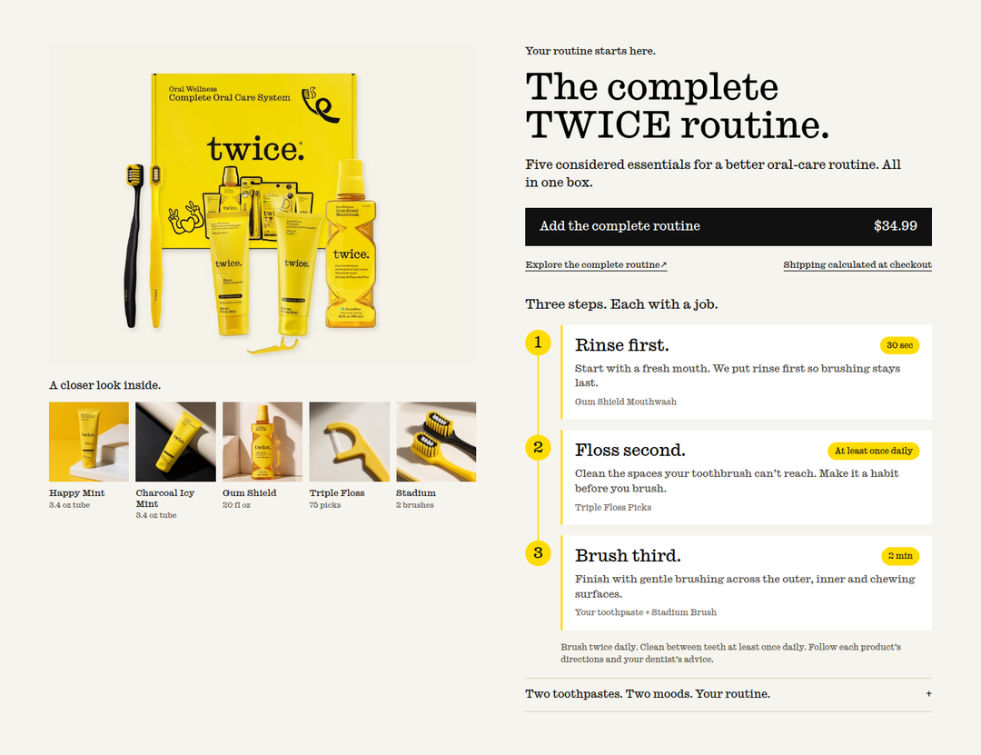 The Complete TWICE Routine section from Twice