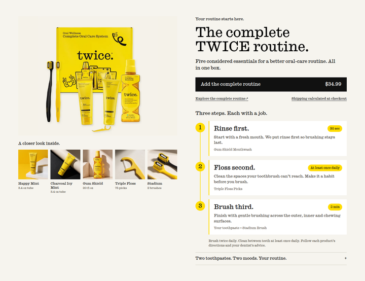 The Complete TWICE Routine section from Twice