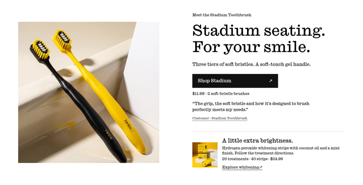 Stadium Seating. For Your Smile. section from Twice