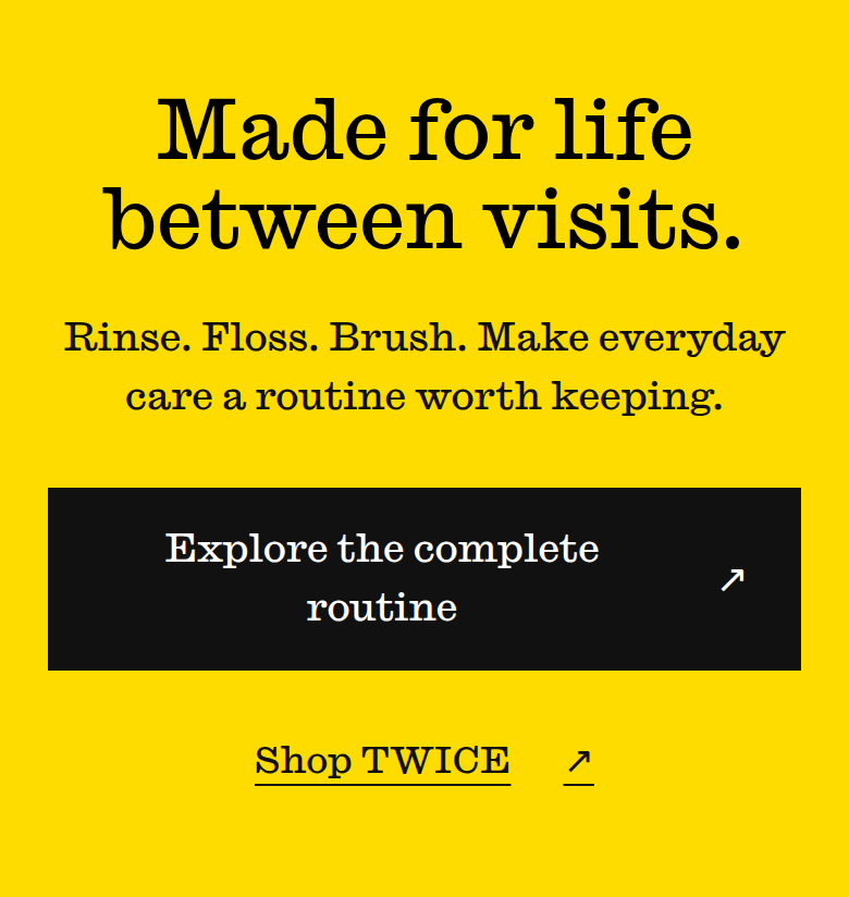 Made for Life Between Visits section from Twice, on a phone
