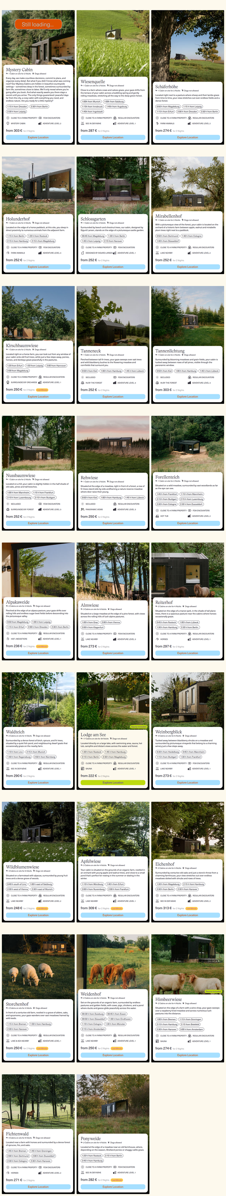 Cabins by the Lake section from Raus