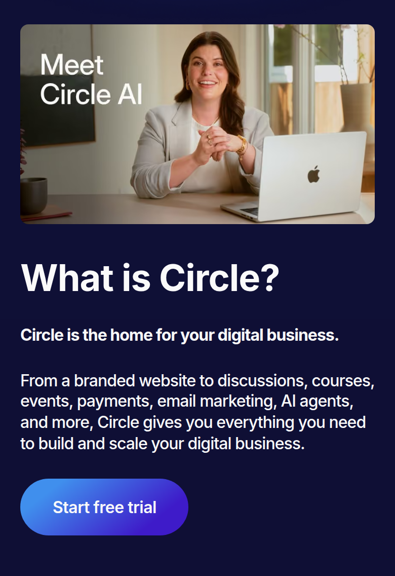 What Is Circle section from Circle, on a phone