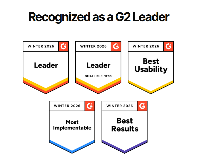 G2 Badges section from Circle, on a phone