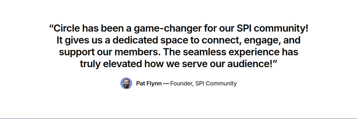 Customer Quote section from Circle