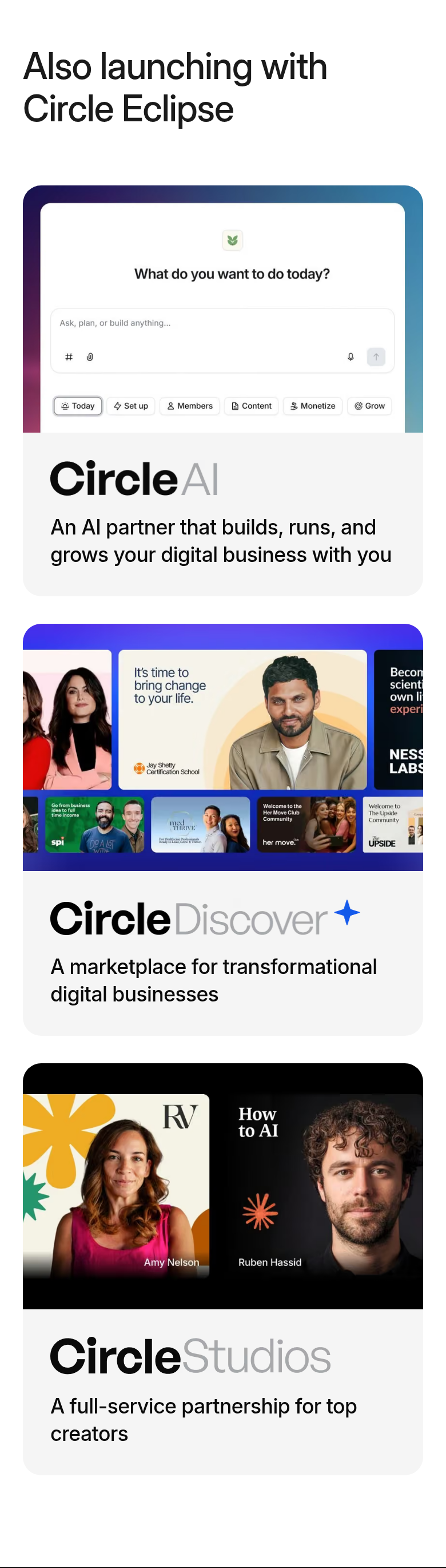 Circle Eclipse section from Circle, on a phone