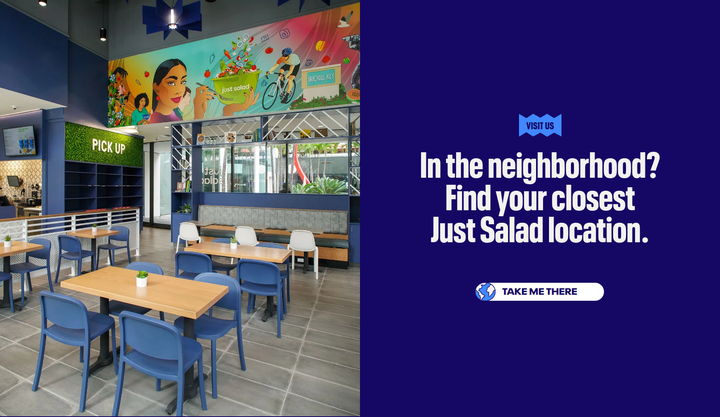In the Neighborhood? section from Just Salad