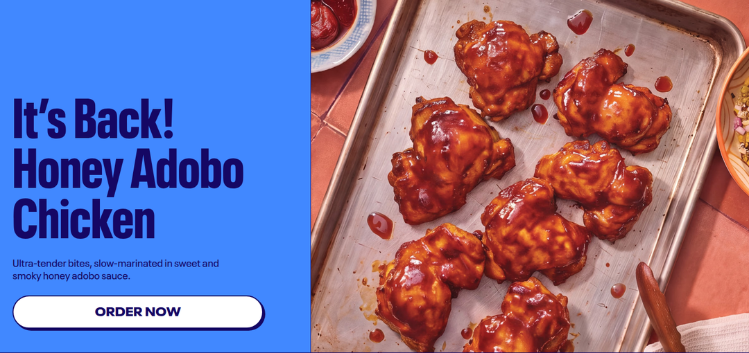 It's Back! Honey Adobo Chicken section from Just Salad