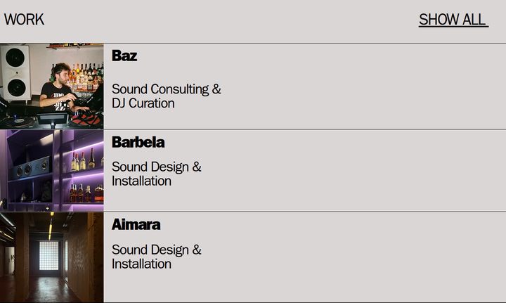 Work section from Orbit Audiovisuals