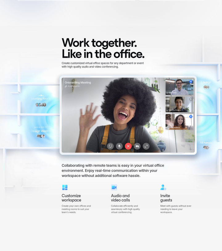 Work Together section from Huly