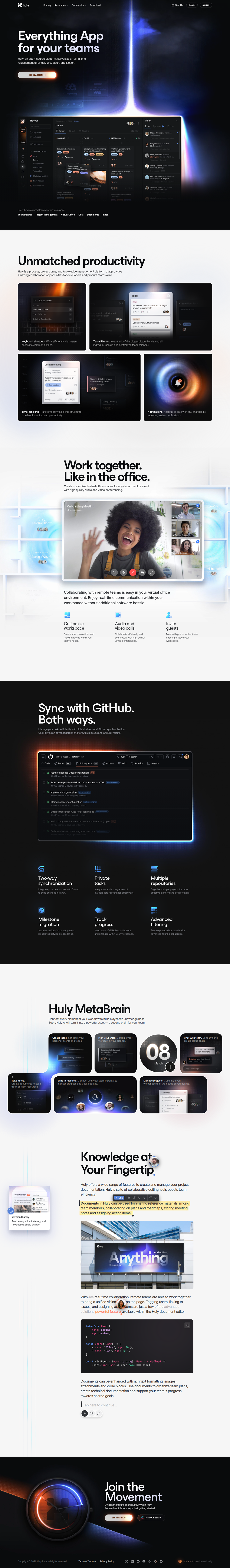 Home page of Huly