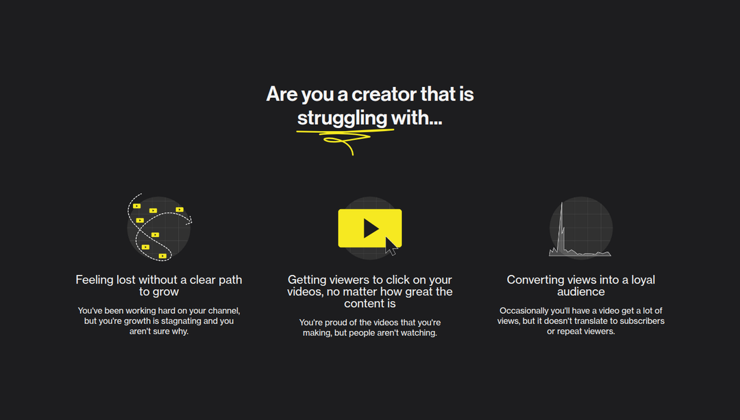 Are You a Creator That Is Struggling With section from Colin & Samir