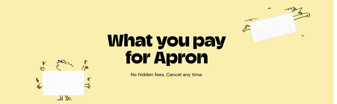 What You Pay for Apron section from Apron