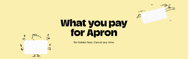 What You Pay for Apron section from Apron