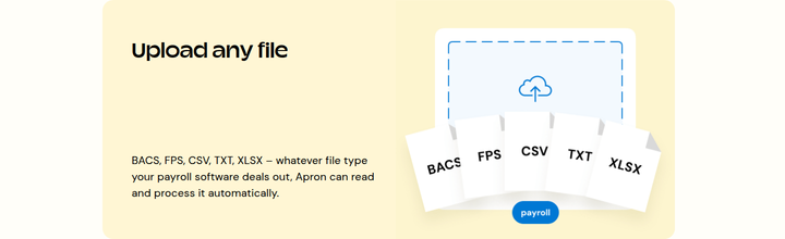 Upload Any File section from Apron