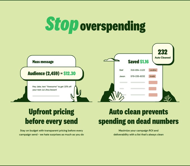 Stop Overspending section from Textla