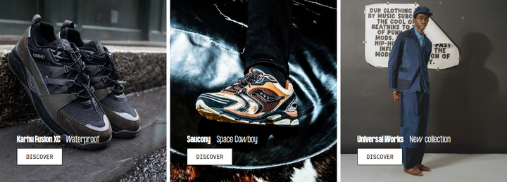 New Collections section from Shoez Gallery