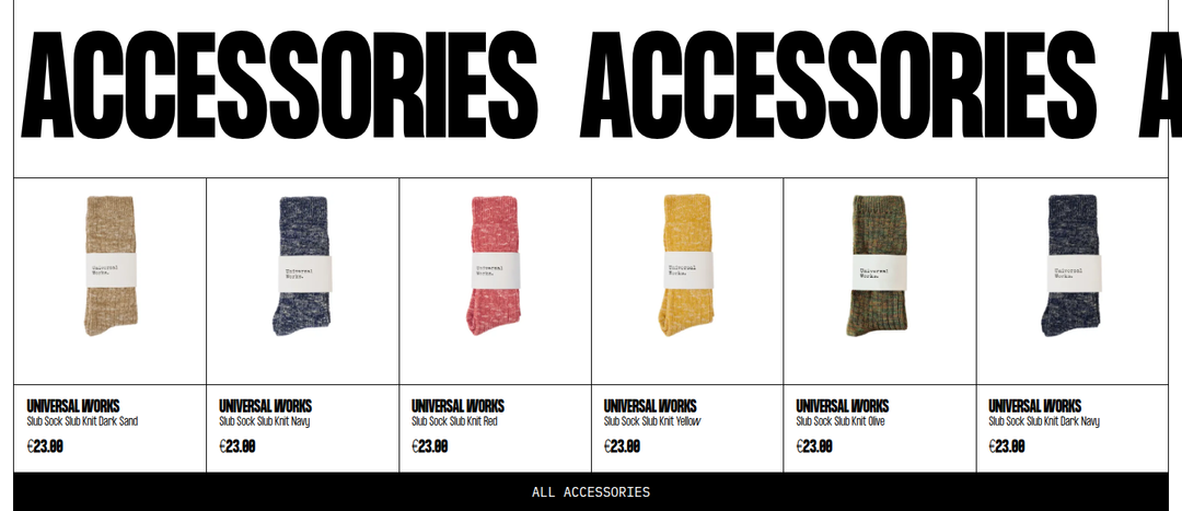 Accessories section from Shoez Gallery