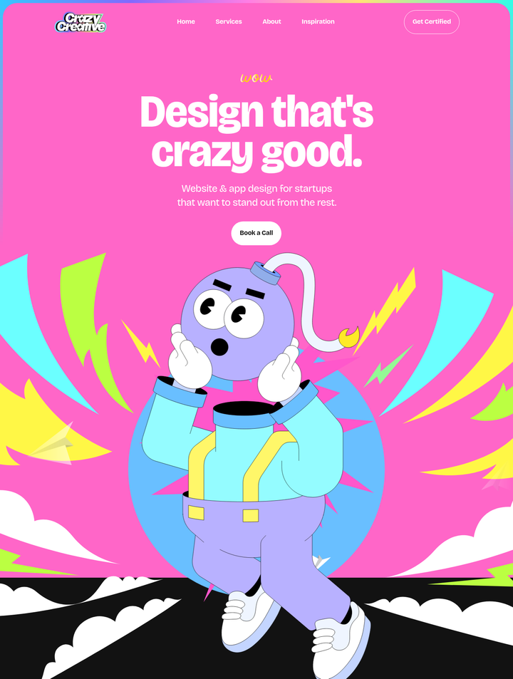 Design That's Crazy Good section from Crazy Creative