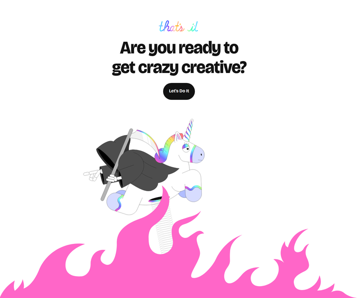 Are You Ready to Get Crazy Creative section from Crazy Creative