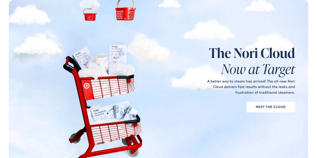 The Nori Cloud, Now at Target section from Nori