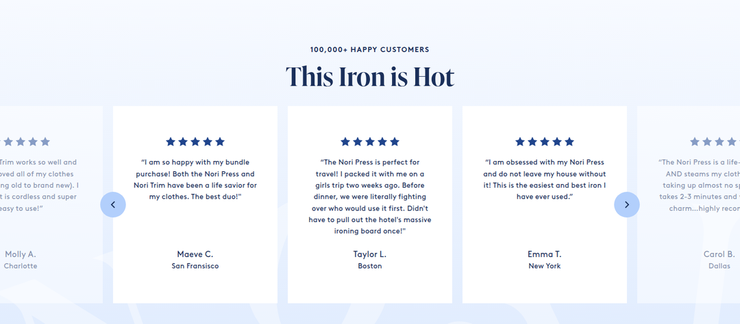 This Iron Is Hot section from Nori