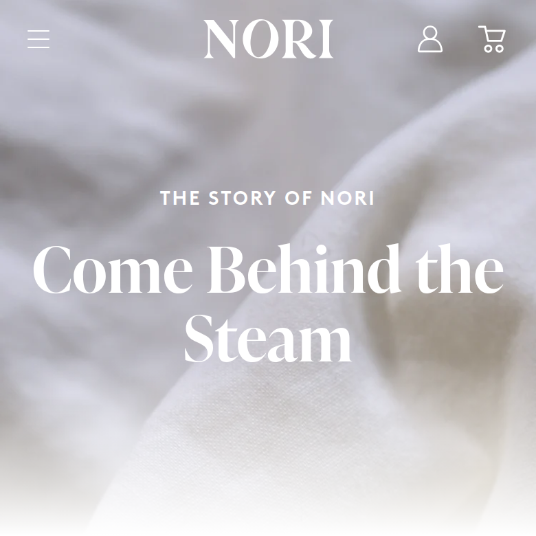 Come Behind the Steam section from Nori, on a phone