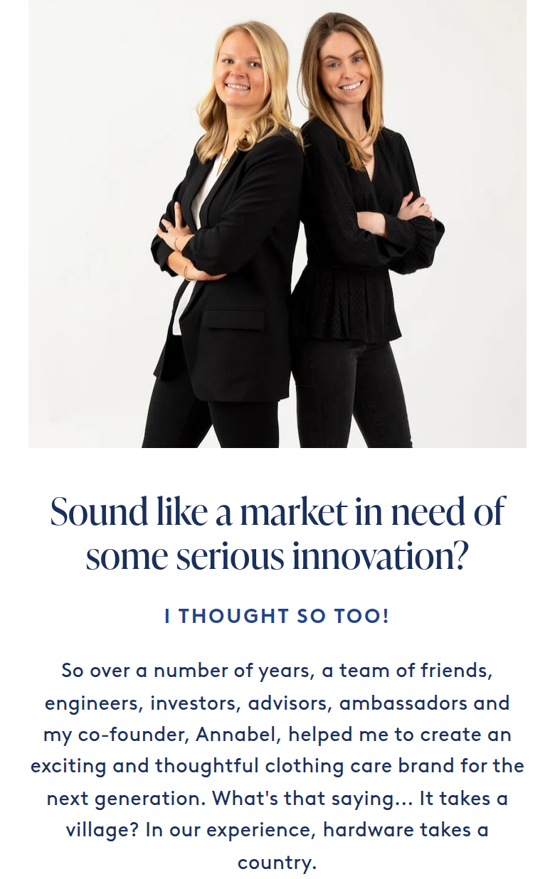 A Market in Need of Some Serious Innovation section from Nori, on a phone
