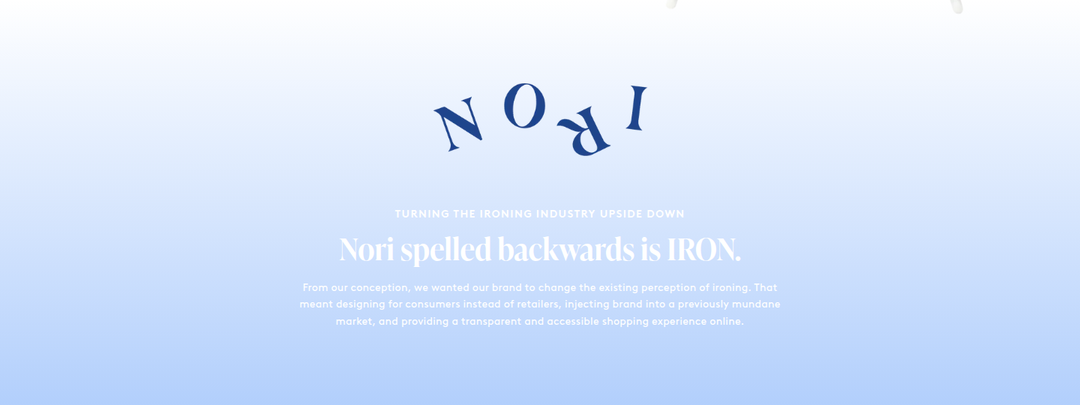 Nori Spelled Backwards Is Iron section from Nori
