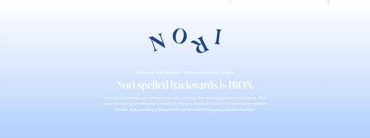 Nori Spelled Backwards Is Iron section from Nori