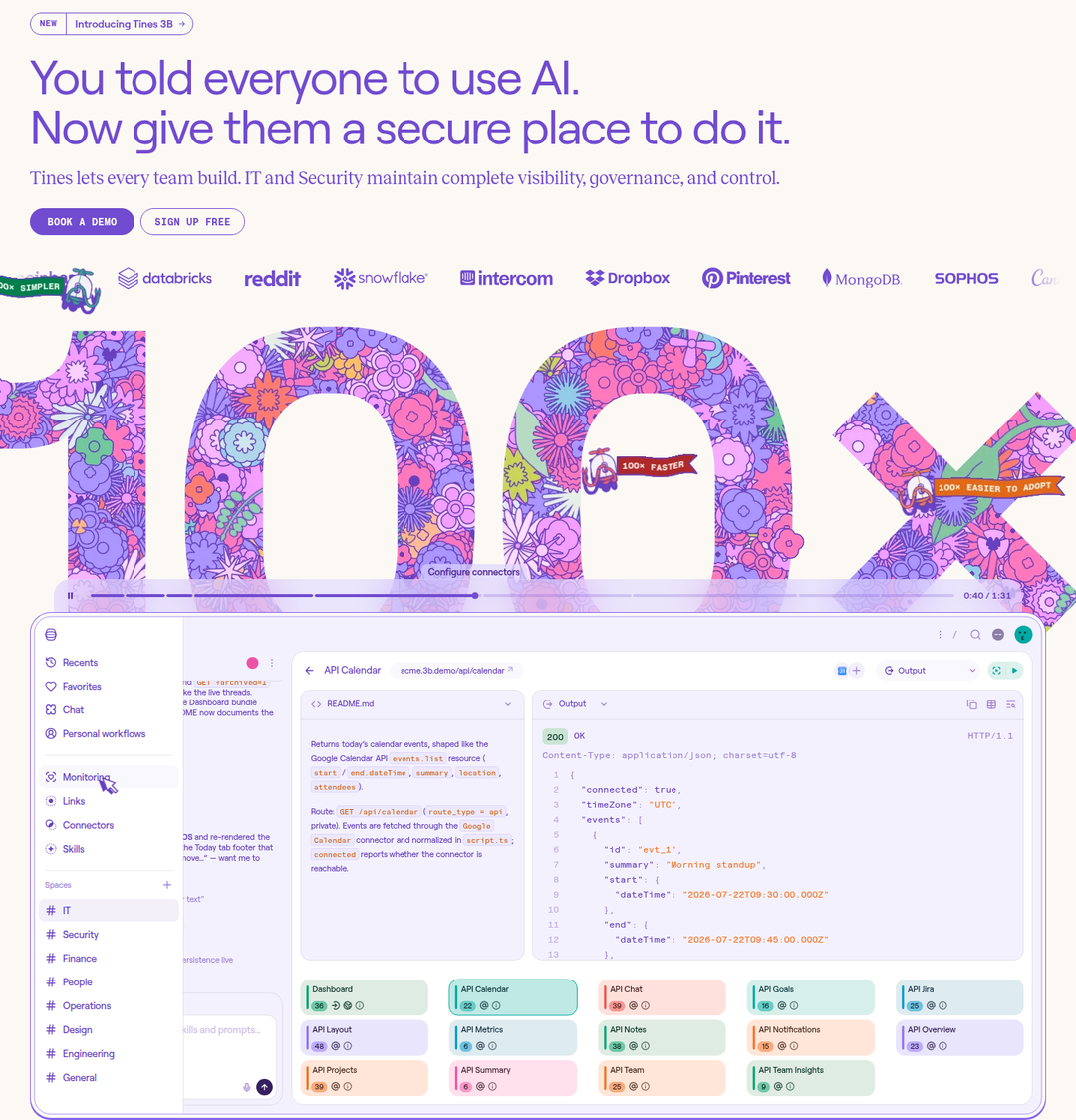 You Told Everyone to Use AI section from Tines