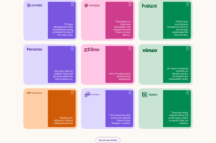 Power Users, Powerful Stories section from Tines