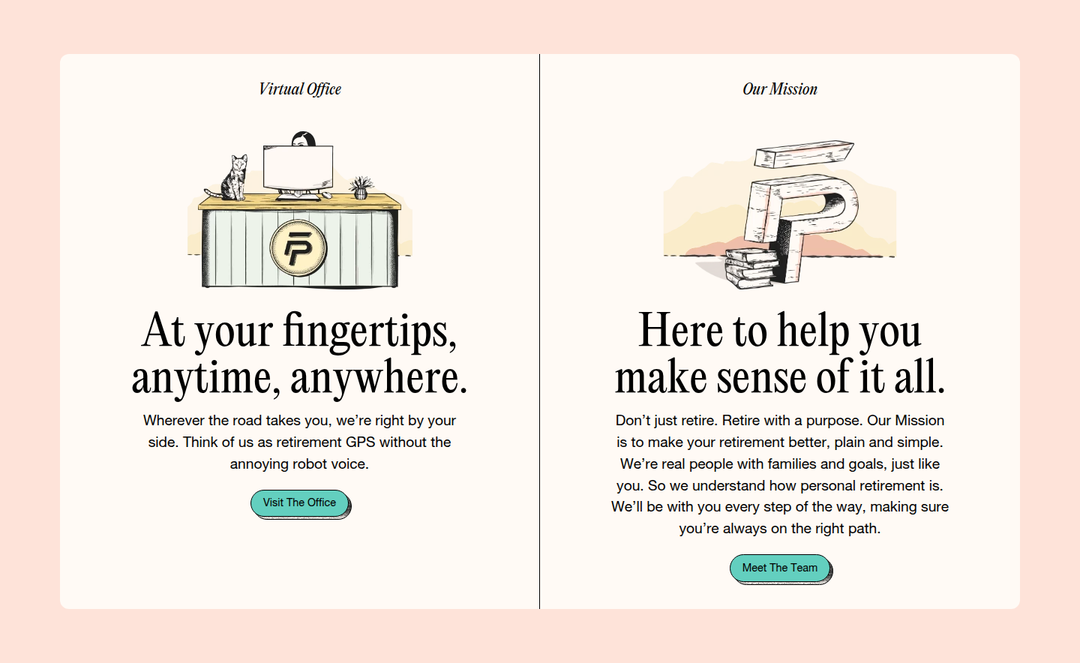 At Your Fingertips, Anytime, Anywhere section from Five Pathways Financial