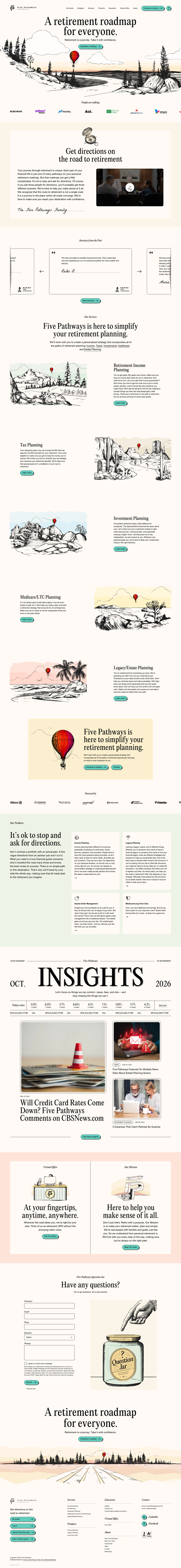 Home page from Five Pathways Financial