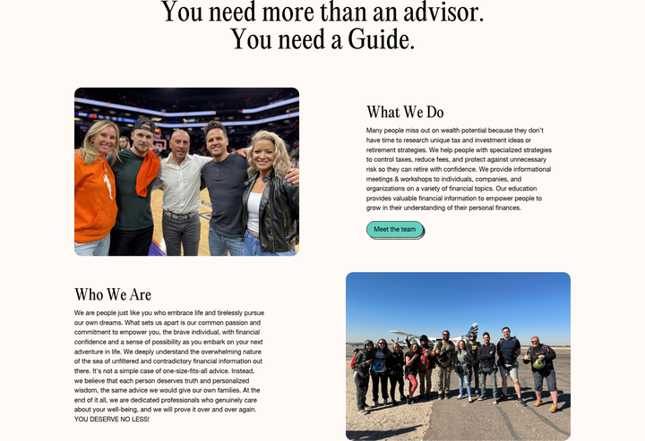 You Need More Than an Advisor section from Five Pathways Financial