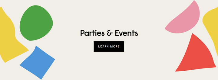 Parties & Events section from The Art Center