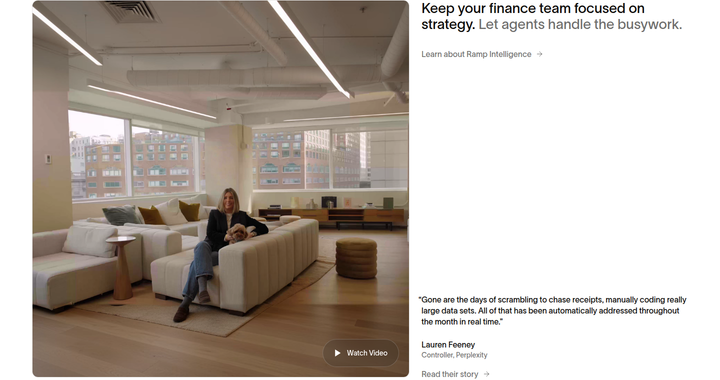 Keep Your Finance Team Focused on Strategy section from Ramp