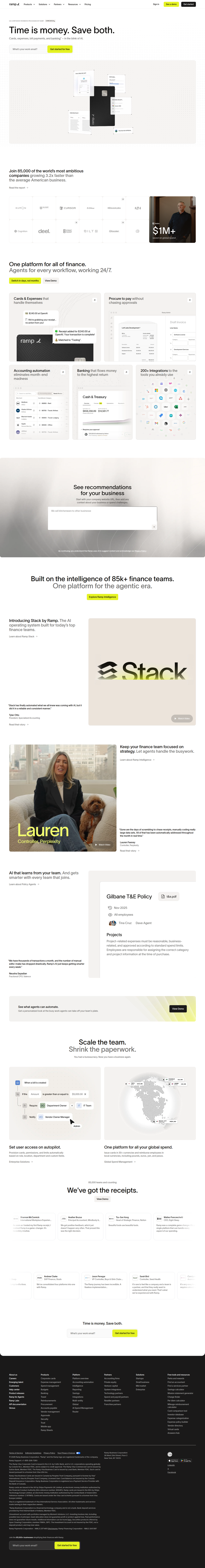 Home page of Ramp