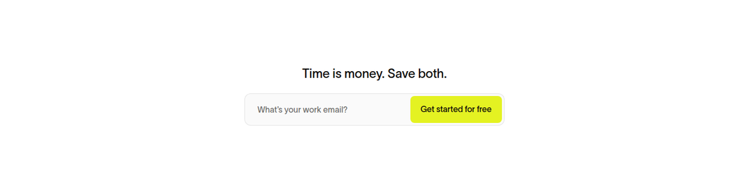 Time Is Money. Save Both. 2 section from Ramp
