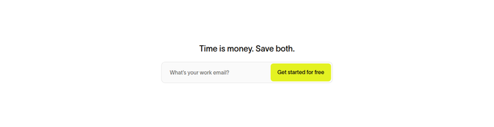 Time Is Money. Save Both. 2 section from Ramp