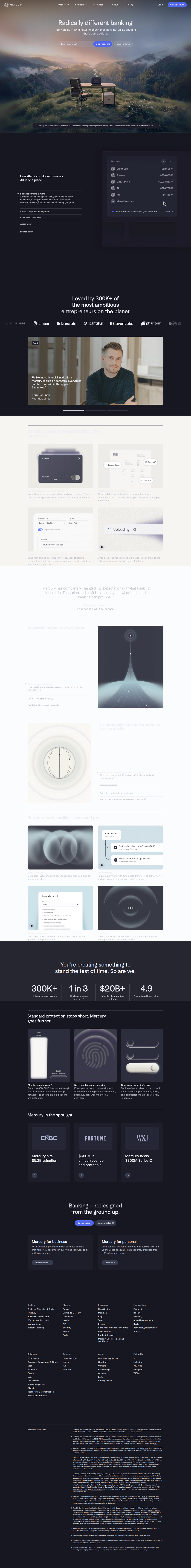 Home page of Mercury