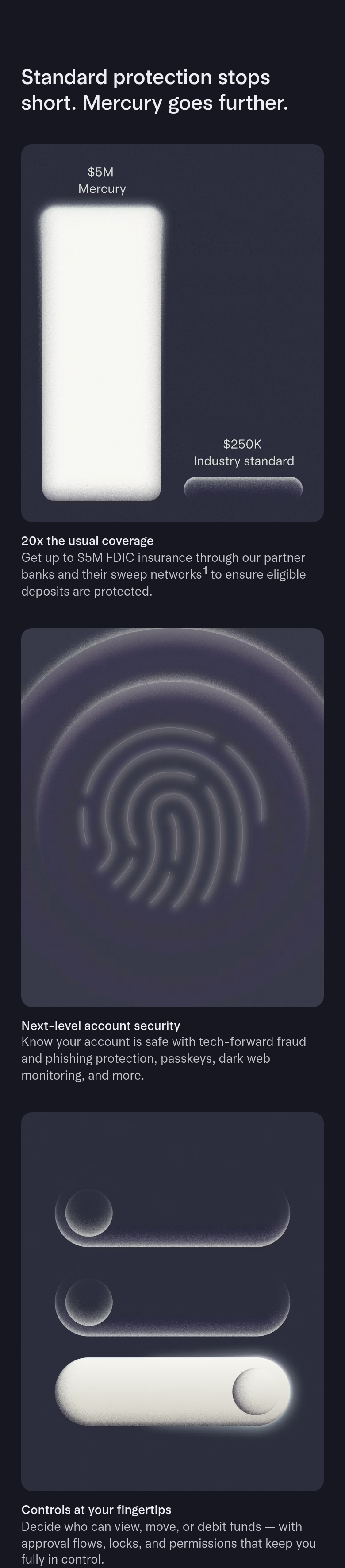 Standard Protection Stops Short section from Mercury, on a phone