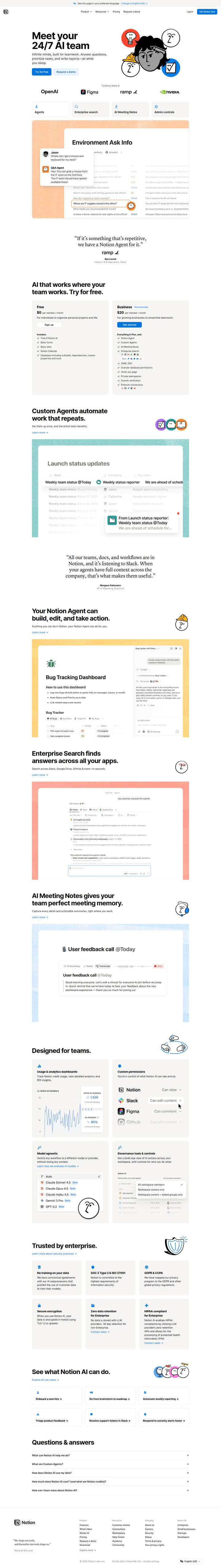 Notion AI page from Notion