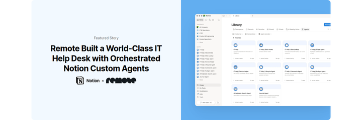 Remote Built a World Class IT Help Desk section from Notion
