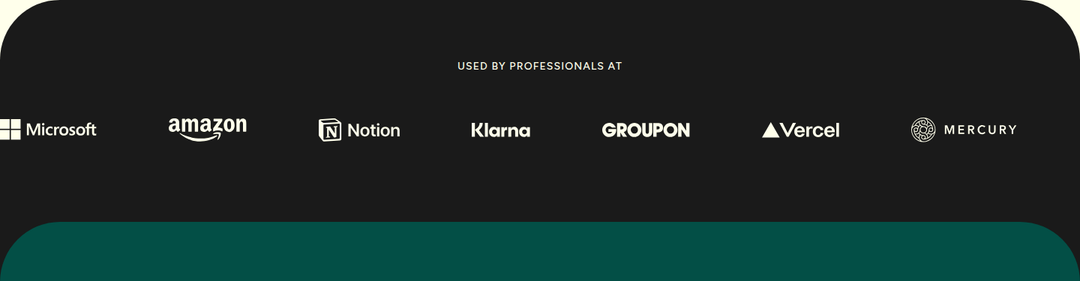 Used by Professionals At section from Wispr Flow