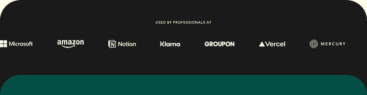 Used by Professionals At section from Wispr Flow