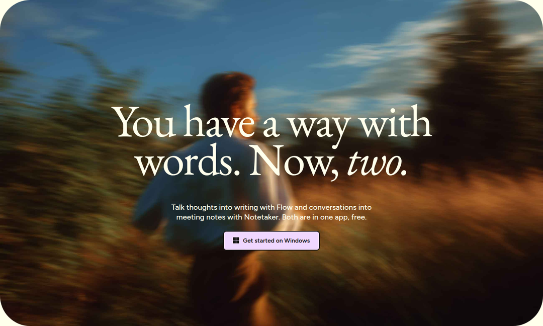 You Have a Way With Words. Now, Two. section from Wispr Flow